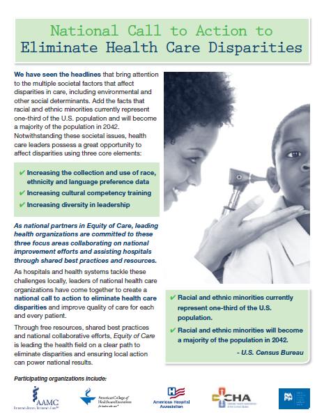 Equity of Care: National Call to Action THA board adopted in