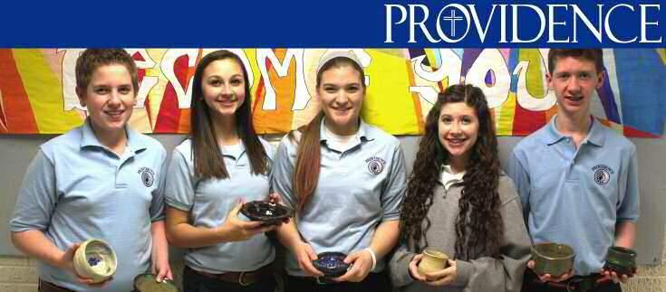Providence art students prepare for Empty Bowls Event on Sunday PROVIDENCE e-vision NEWS January 15, 2014 News for Parents, Alumni and Friends of Providence Support PHS At a Night Of Fun STUDENTS IN