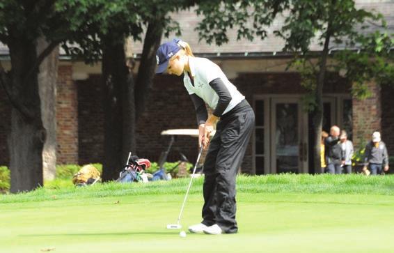 Kaitlyn Cartone 18 Aiming for the Top The Saint Mary s golf team is looking at the 2015 16 year with excitement and anticipation as the Belles aim to regain the top spot in the MIAA and return to the