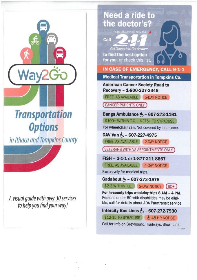 2-1-1 provides a 24/7 consumer helpline for easy access to local transportation information. Increased people s knowledge of transportation through 4,156 visits to Way2Go.