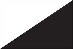 (a) Serial commander's vehicle: a flag diagonally divided from the viewer's upper right to lower left, white and black with white uppermost (see fig 7 14). Figure 7 14.