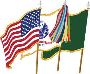 b. National flags listed below are for indoor display and for use in ceremonies and parades.