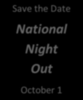 Save the Date National Night Out