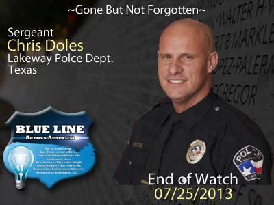 Funeral services were held Monday for Lakeway Police Sgt. Chris Doles, who died in a car wreck last week. Family and friends gathered at 10 a.m. at Hill Country Bible Church on Ranch Road 620 North and Anderson Mill Road.
