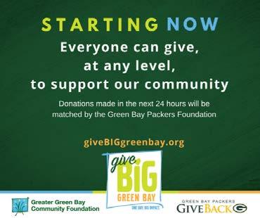 givebiggreenbay.org #givebiggb Get up and Give BIG Green Bay!