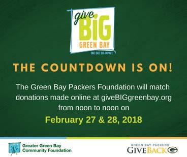 COUNTDOWN - 2 Weeks out <x> weeks until Give BIG Green Bay! Support <org name> during the 24-hour online giving event.