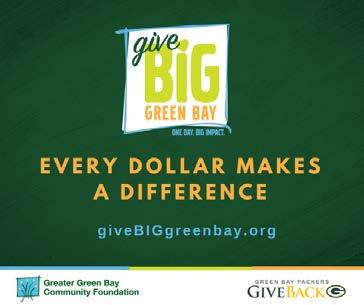 org #givebiggb Weeks of Feb 12 & Feb 19 We're less than a week away from Give BIG Green Bay! #givebiggb Get Ready Green Bay!