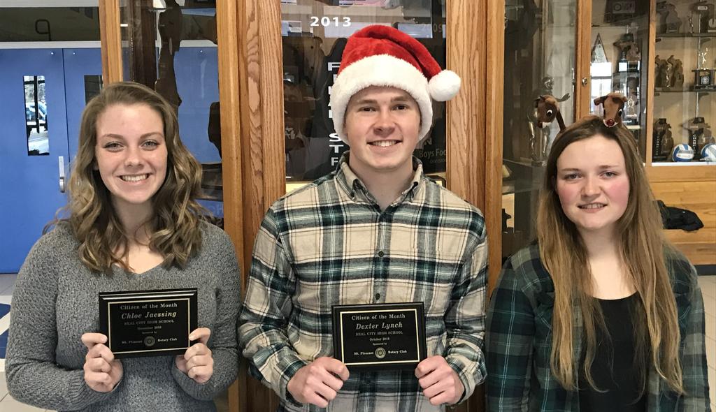 Three of Beal's best and brightest have been recognized by the Mt. Pleasant Area Rotary Club as outstanding students.