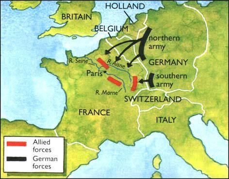 Schlieffen Plan Germany plans to attack France through the neutral country of Belgium. This was called the Schlieffen plan.