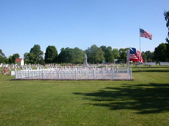World Wars I and II Memorial at Elmwood Cemetery Comprising a Field of Memorial Crosses and the American Legion Monument WW II Veterans Honored in the Field of Memorial Cross Terrance William Bailey
