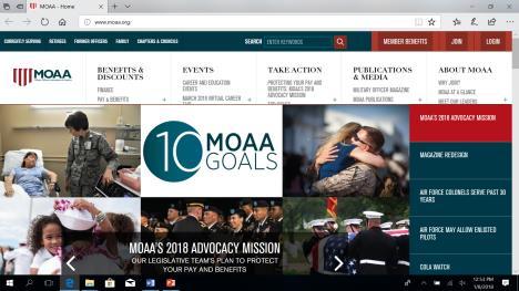 http://www.moaa.org/2018goals/ 1. Action item: Ensure any TRICARE reform sustains access to top-quality care and avoids disproportional TRICARE fee increases. 2.