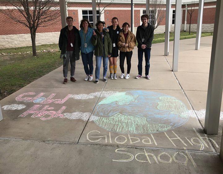 Global High School St udent Council members visit