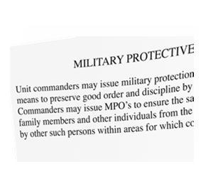 factors 10 Military Protective Orders (MPOs) Commanding officers can issue MPOs to servicemembers that: Prohibit contact Stay away from designated areas, either on or off