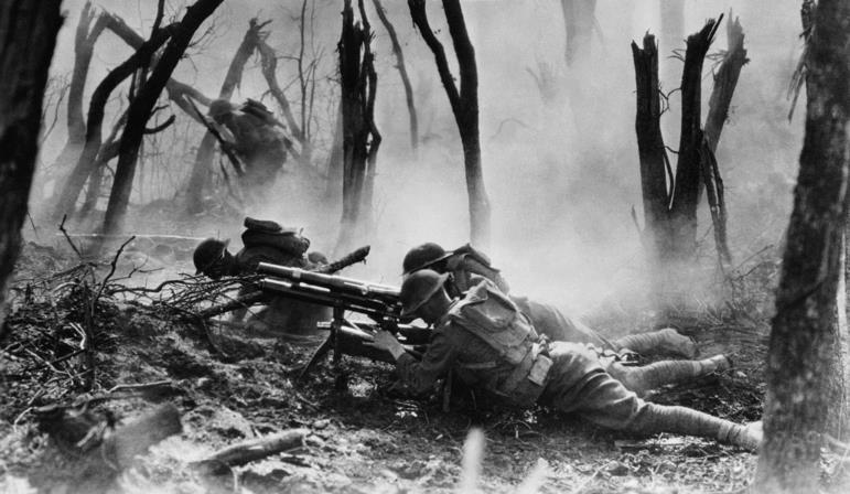 Members of a 37mm gun crew, 23 rd Infantry Regiment, 2 nd Division, fight in the Argonne, 1918 On 7 October, the 36 th US Division began the relief of the 2 nd and by 10 October the Division was