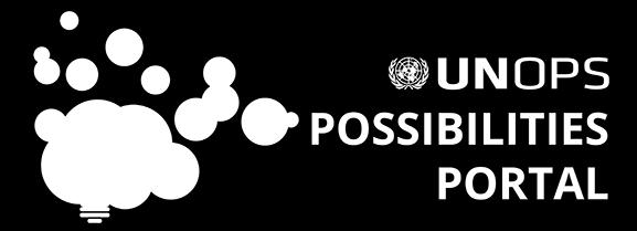 25 UNOPS POSSIBILITIES PROGRAMME The UNOPS Possibilities Programme is a strategic UNOPS initiative designed to enhance the organization s supplier diversity over the longer term, and ensure that a