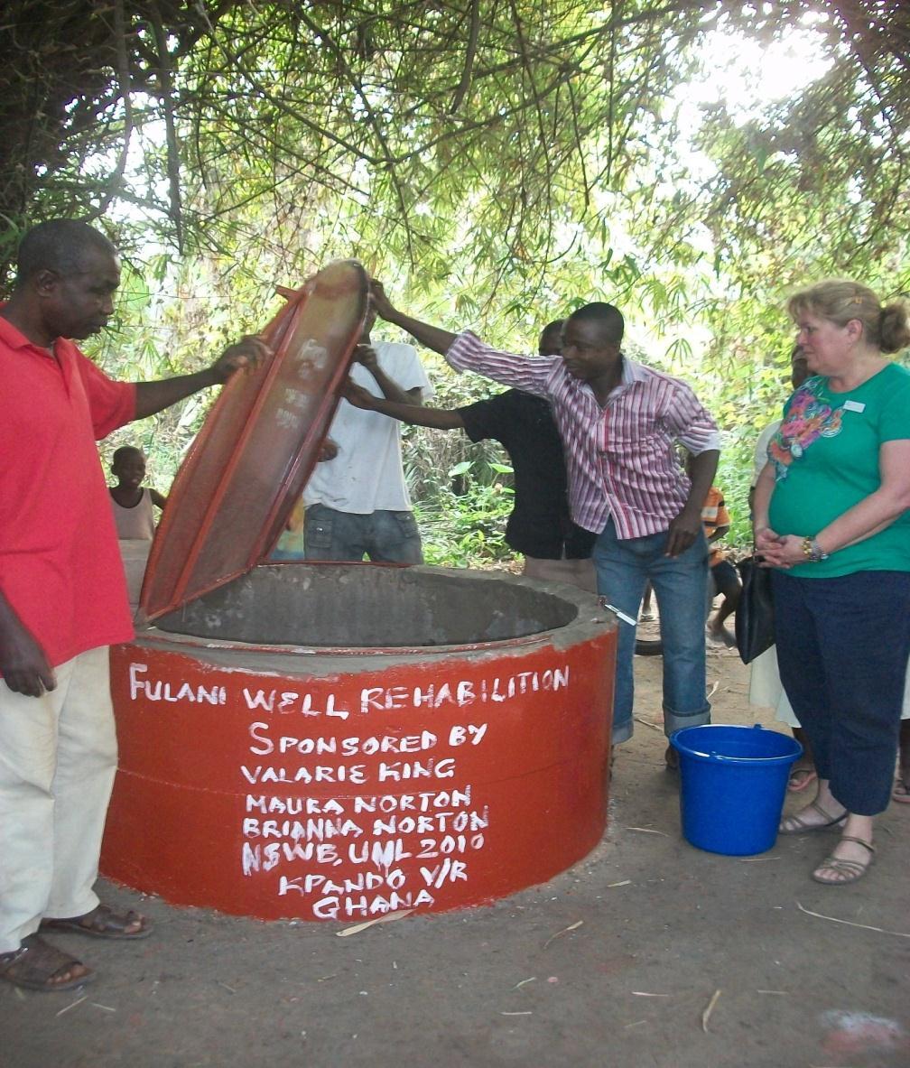 One year later With funds from UML a well was modified with a cover and other safety
