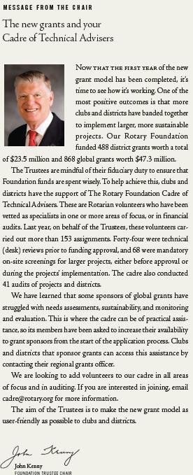 Education and Literacy Area of Focus: Economic and Community Development Rotary Foundation