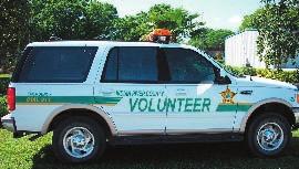 four Community Auxiliary Patrol vehicles on patrol each day from 7:00am to 10:00pm.