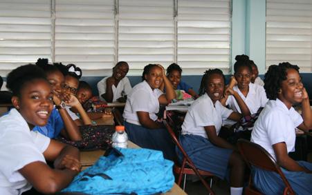 STUDENTS AT ST JOSEPH S CONVENT IN ST VINCENT AND THE GRENADINES Level 2: CDB/SDF Contributions to Country and Regional Outcomes Level 2 indicators measure the Bank s contribution to country