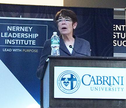 Calling for a Revolution of Tenderness Sr. Mary Scullion, RSM, honored as Nerney Leadership Institute Executive in Residence. No one is home until all of us are home. * On Tuesday, October 24th, Sr.