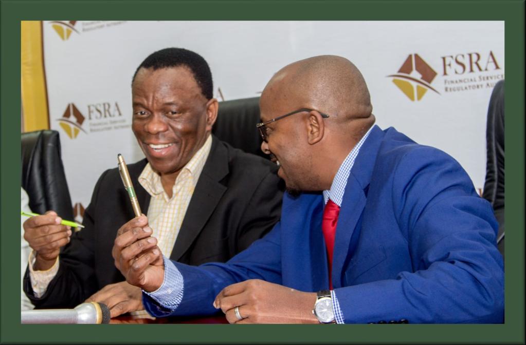 FSRA, NIDCS SIGN MoU The past quarter saw the Corporation enter into a Memorandum of Understanding with the Financial Services Regulatory Authority (FSRA).