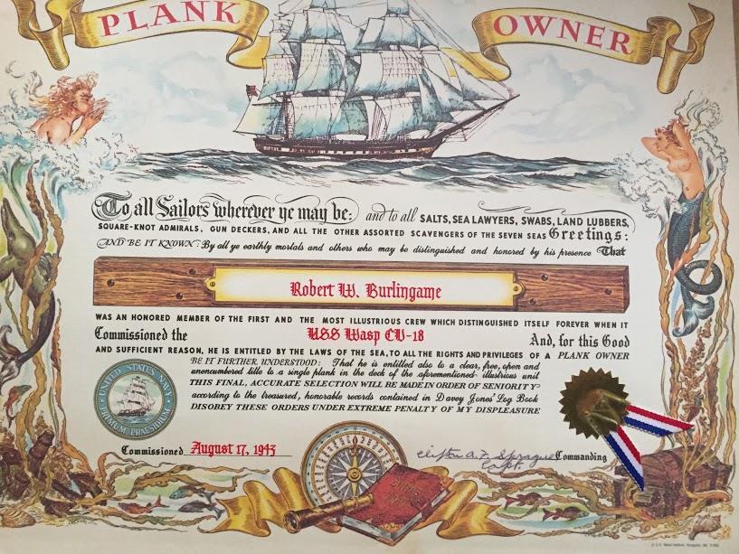 Page 11 of 19 Plank Owner Certificate