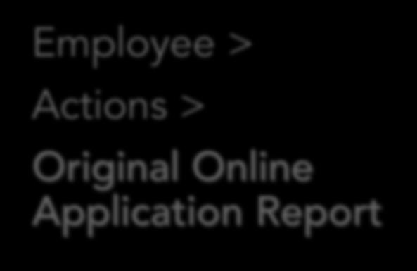Reports - Core Employee >