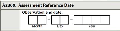 The date a resident enters the facility and is admitted as a resident Days begins at 12:00 am and ends at 11:59 pm OBRA assessment must occur in any of the following admission situations: Resident