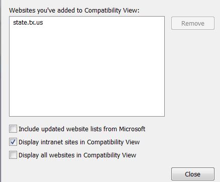 us to the list of websites in compatibility view. 3.
