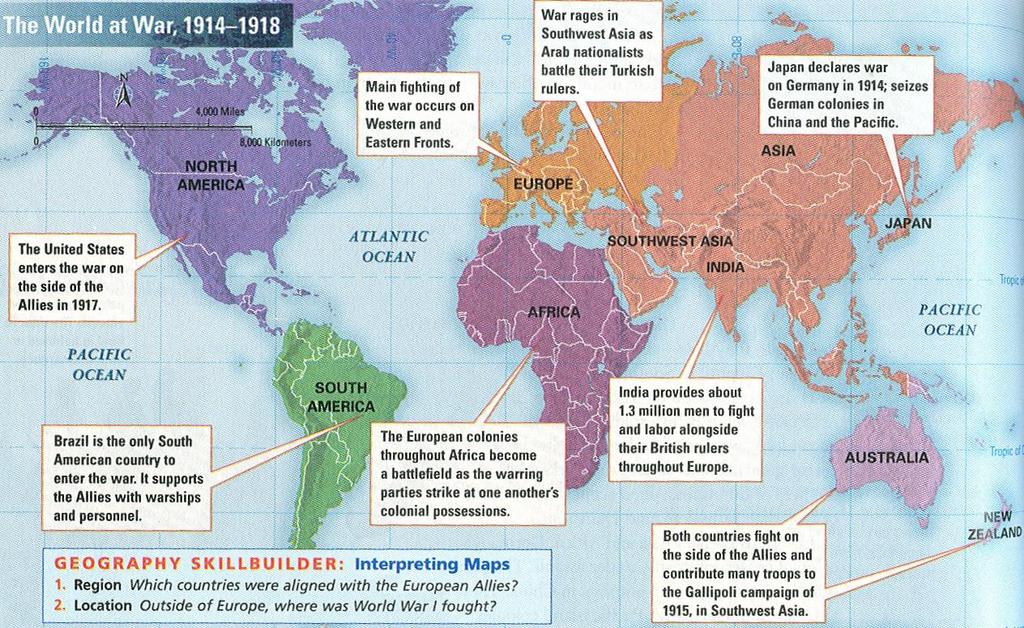 WHY IS IT CALLED A WORLD WAR? By 1917, World War I was truly a global conflict.