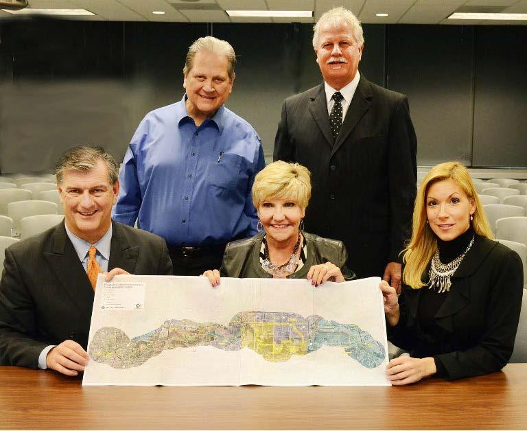 Mayors (from left) Mike Rawlings, Dallas; Robert Chuck, Arlington; Betsy Price, Fort Worth; Ron