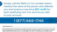 LEVERAGES OUR GREATEST ASSET- COX EMPLOYEES CONTRIBUTES TO THE GOALS OF OUR COMPANY CUSTOMERS RECEIVE SPECIAL OFFERS BECAUSE THEY ARE INTERACTING WITH YOU CUSTOMERS HANDLED THROUGH A