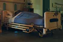 entire patient population. The intuitive under bed iq night light illuminates the floor around the bed, ensuring that the patient can safely enter and exit the bed, reducing risk.