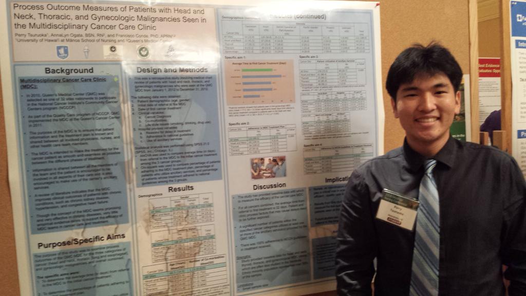 Honors Student Presents at Oncology Conference in Cleveland UHM Nursing honors student Perry Tsuruoka attended the 2014 Cleveland Clinic Oncology Nursing Conference on April 13 and 14, 2014.