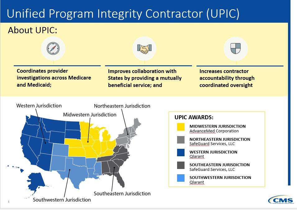 Unified Program Integrity Contractor (UPIC) July 2018