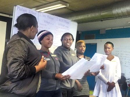 What s next PHILIPPI YOUTH CHANGEMAKERS The idea of launching a Philippi Youth Changemakers (PYC) Programme was tested out in the room and the response was very positive.