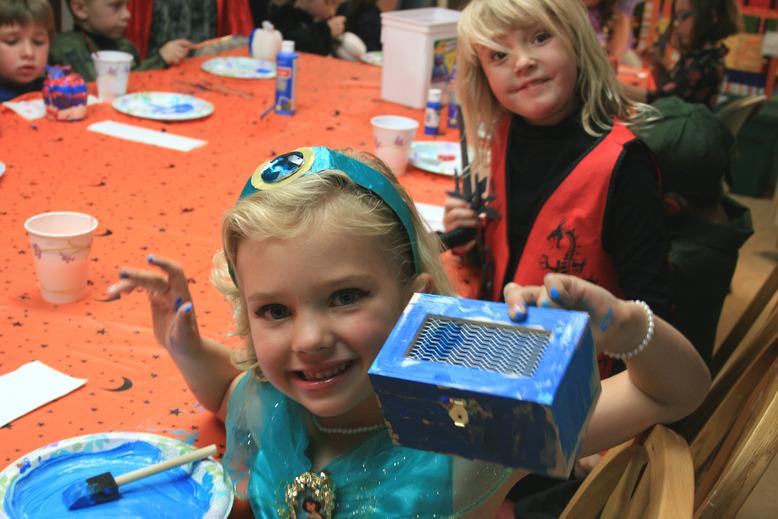 Kids affected by cancer enjoy a Halloween party hosted by Cancer Support Community, one of our grantees.