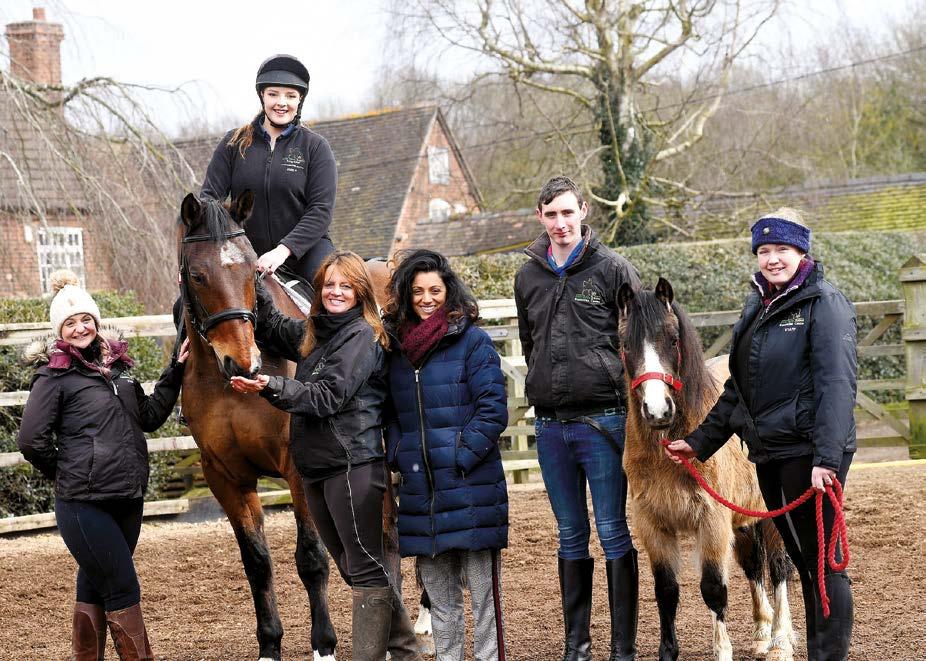 CASE STUDY CHANGING LIVES & PERCEPTIONS - ANNUAL REVIEW 2018 13 Riding school expands with Growth Hub help Liz White took over the ownership of the established Moor Farm Stables Equestrian Centre in