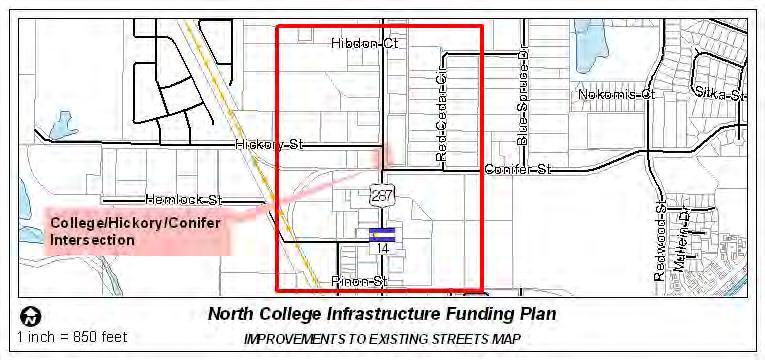 Appendix B Individual Project Description Summary Project 3 on Project Summary Table: North College Avenue Street Edge Improvements, Conifer Street to Hickory Street This project involves an