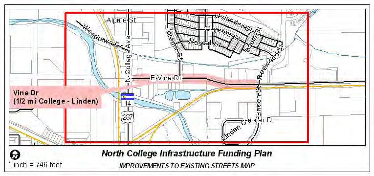 Appendix B Individual Project Description Summary Project 10 on Project Summary Table: East Vine Drive Street Improvements, North College Avenue to Linden Street This project extends 1/2 mile along