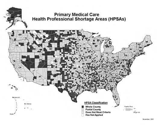 2/24/2014 Baseline: Unmet needs for Primary Care Physicians Source: HRSA/AAFP But physicians don t have to provide all the care Preventive care can come from NPs, PAs, RNs Law recognizes importance
