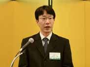 Representing the grant recipients, Professor Shinobu Shinokubo of Nagoya University responded with