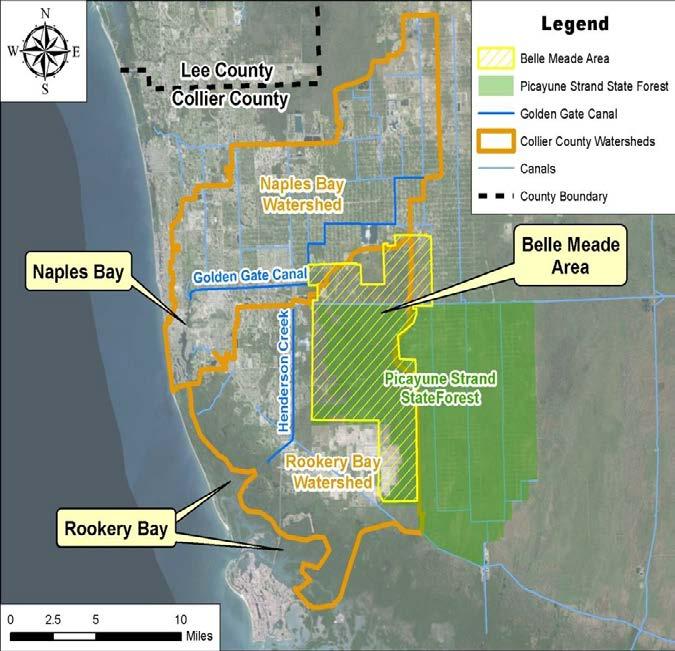 Collier County Comprehensive Watershed Improvement Project Hydrologic restoration to redirect flows from the Golden Gate Canal back to the Rookery Bay watershed Mitigates major legacy drainage
