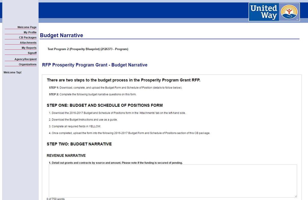 10. BUDGET NARRATIVE - Respond to all questions on the Budget Narrative page.