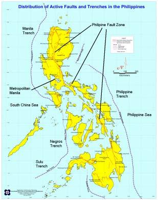 Final Report CHAPTER 12. CONSIDERATION OF SCENARIO EARTHQUAKES AND HAZARDS 12.1 Geomorphological and Geological Features of the Study Area 12.1.1 Fault in the Philippines Philippines locate in latitude 5 to 19 45' N.