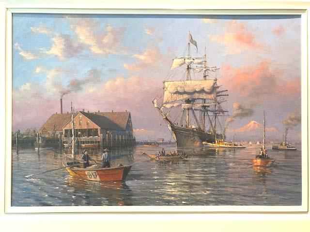 Canada 150 Commerative Mural Reproduction of the Painting S.V. Titania in Steveston by John Horton Request for Qualifications, RFQ June 2017 Figure 1. S.V. Titania in Steveston, John Horton, 2017.