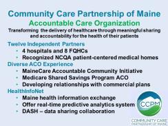 Rural Health Initiatives Population Health Health Networks Administrative Clinical integration Advanced Payment Models Bundled payments Medicaid ACOs