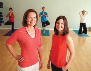 Leigh Ann Simmons, nursing professor, and Staci Bilbo, neuroscientist, met in yoga class psychology and neuroscience, happened to be in class too.
