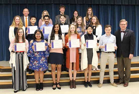 Top 5 percent scholars honored by Rotary Club Rotary club members and parents gathered to honor students who were named to the top five percent of their class.