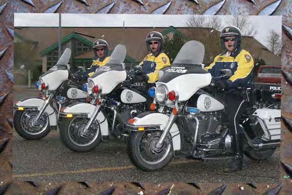 The Motorcycle Patrol Officers are primarily assigned to traffic enforcement and crash investigations.